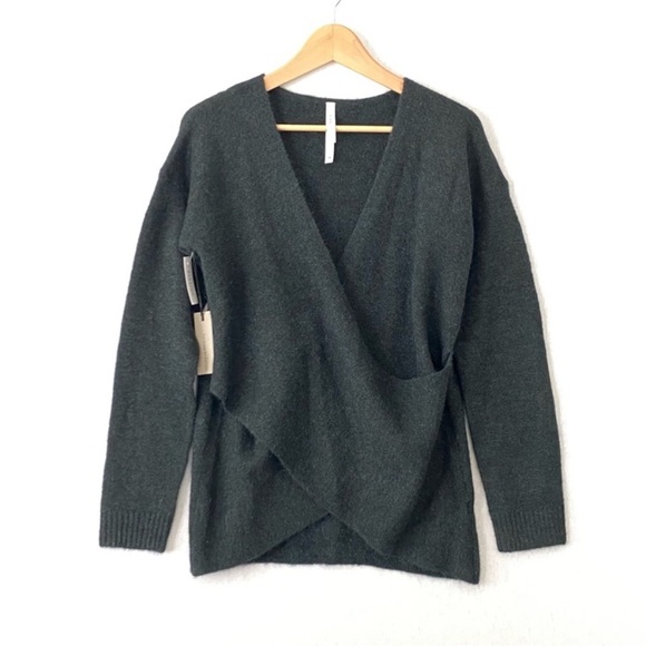 Aritzia The Group of Babaton Bandini Alpaca Wool Wrap Sweater - Picture 1 of 8